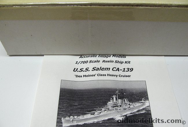 Accurate Image 1/700 USS Salem CA139 Des Moines Class Heavy Cruiser plastic model kit